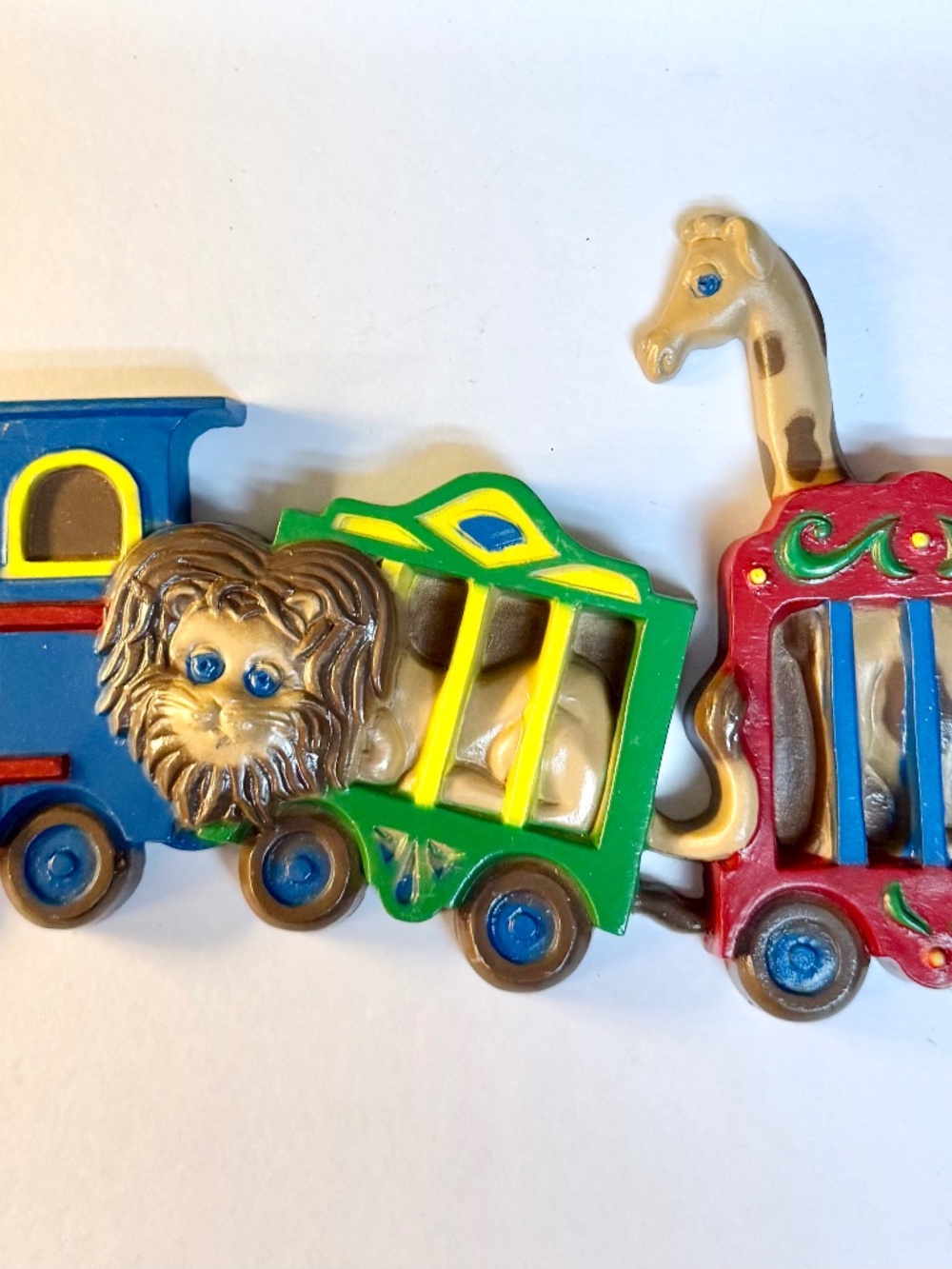 vintage 1991 Burwood Products circus train wall plaque
